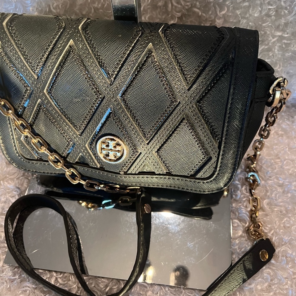 Tory Burch Patchwork Robinson Chain Shoulder Bag - image 4